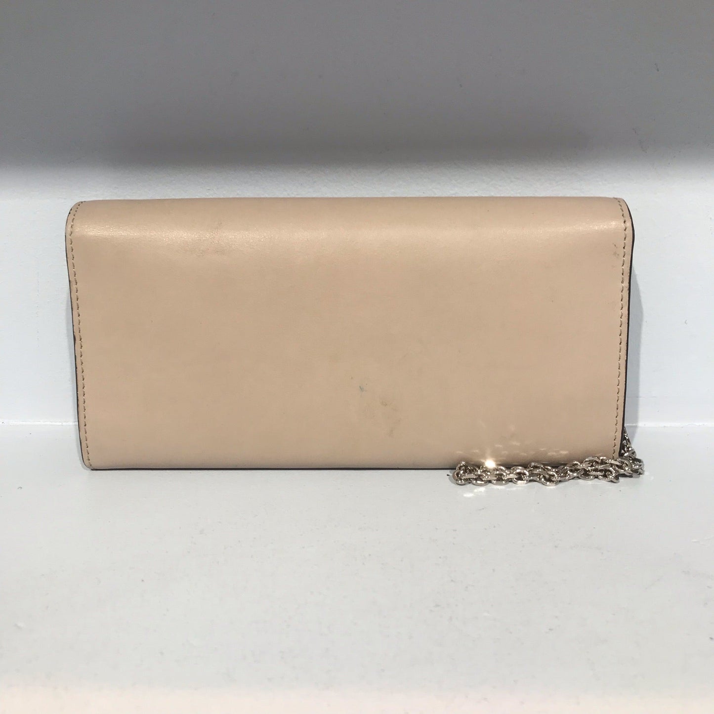 Sac portefeuille Fendi en cuir beige