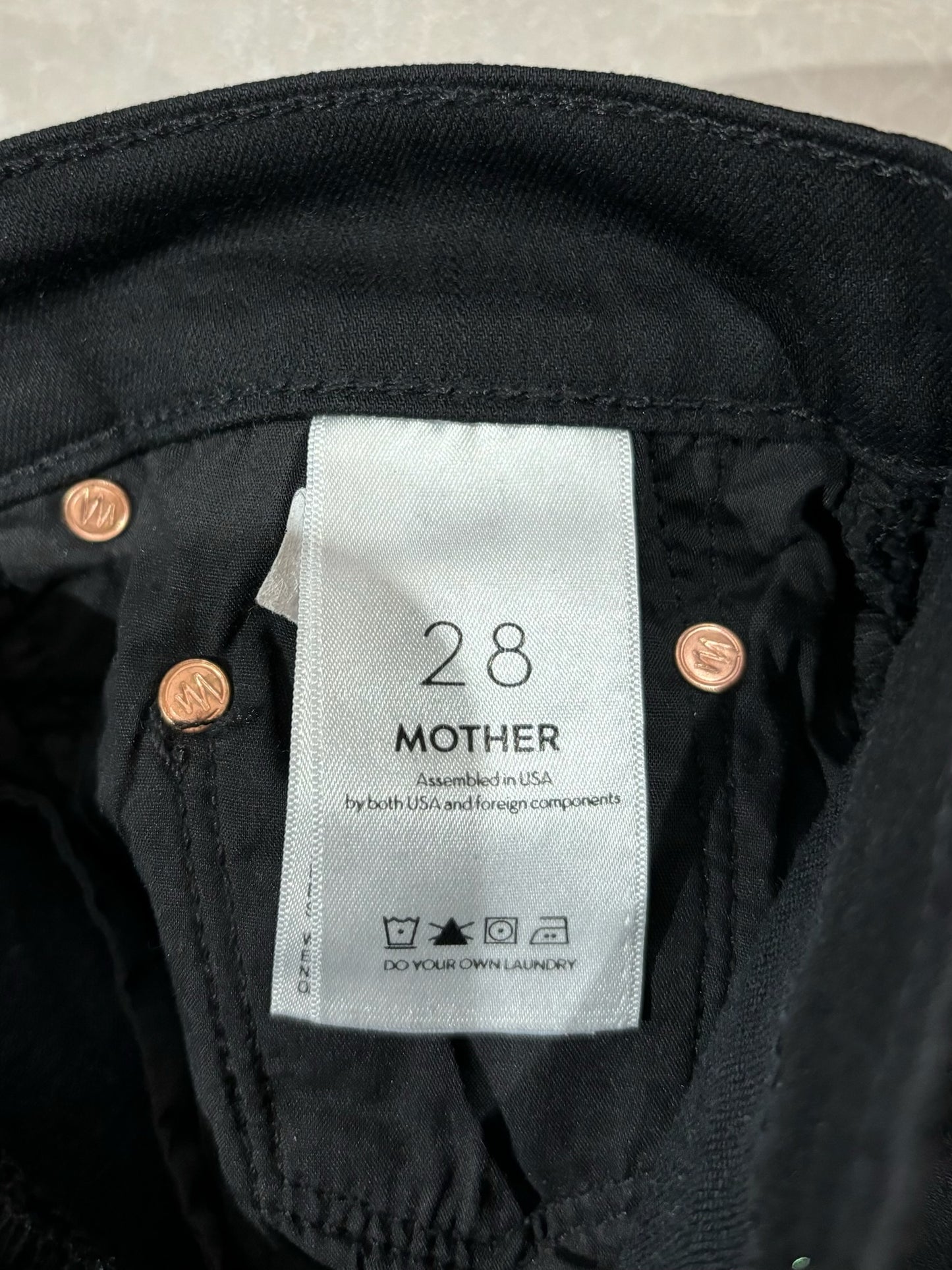 Jeans Mother noir T.28