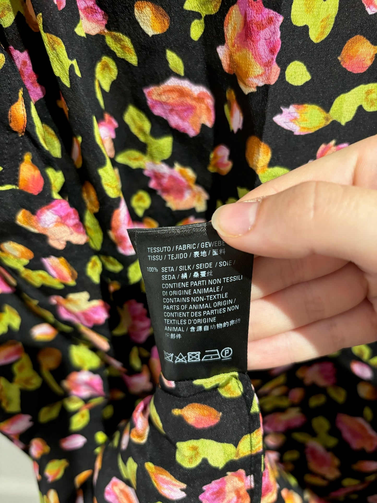 Robe Balenciaga fleurs T.32