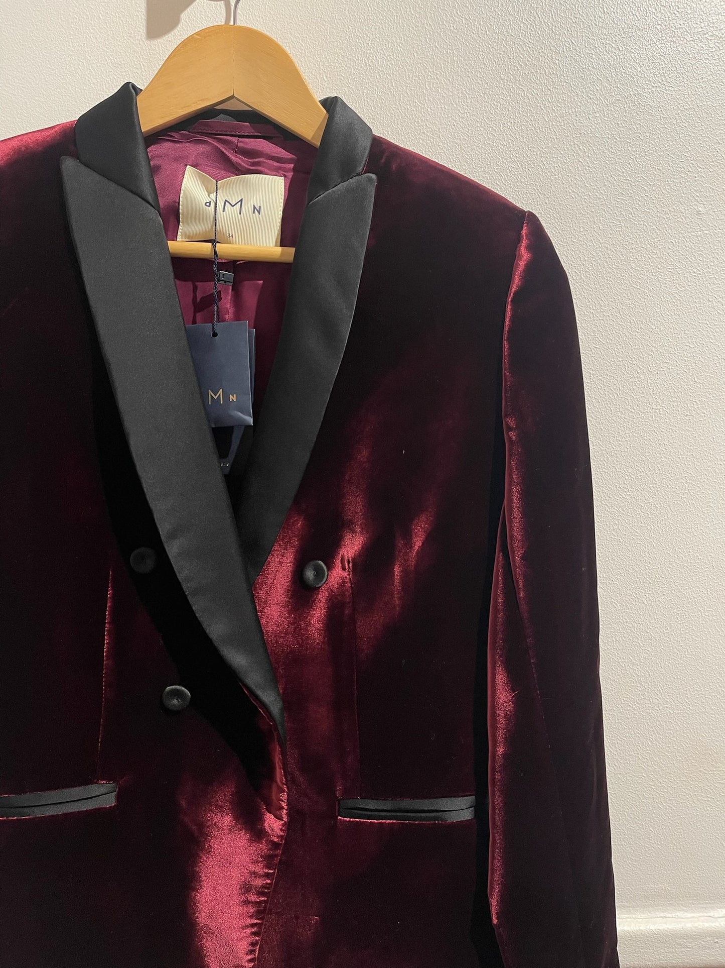 Veste dMn velours T.34 NEUVE