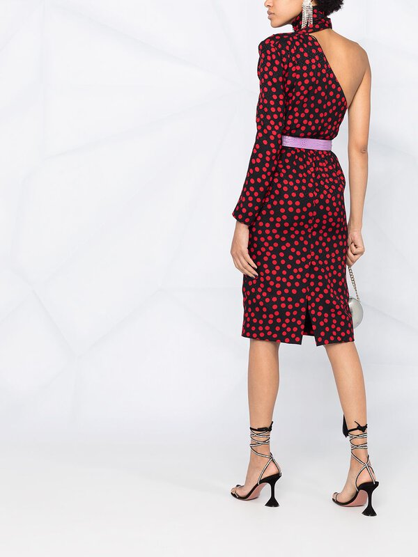 Robe Saint Laurent à pois T.40