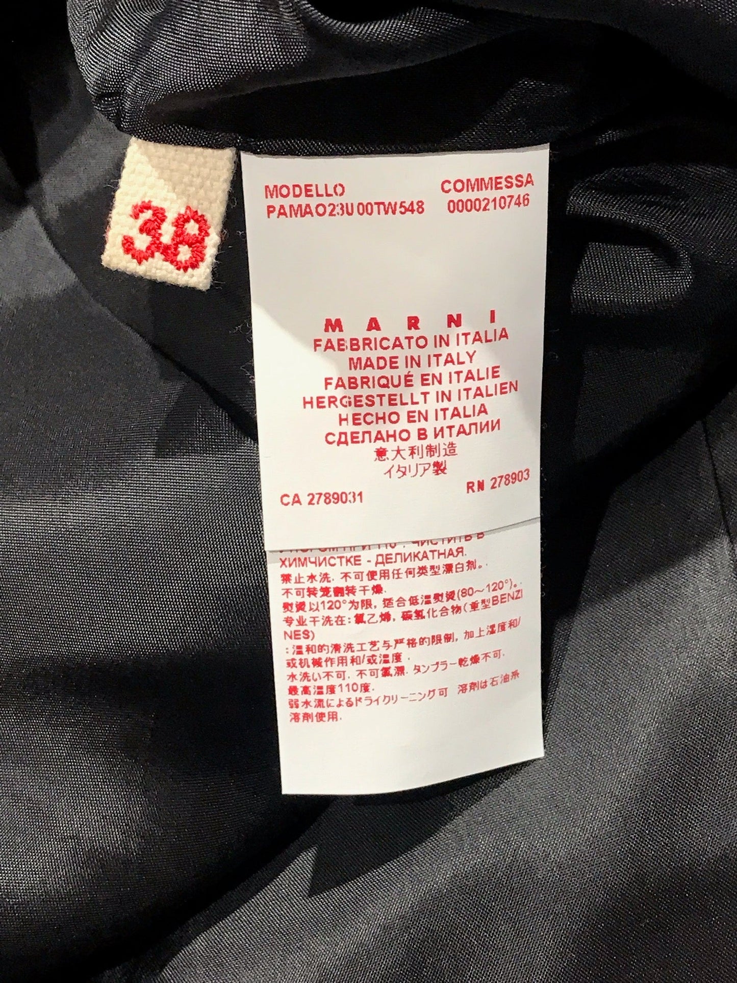 Pantalon Marni bleu marine T.34