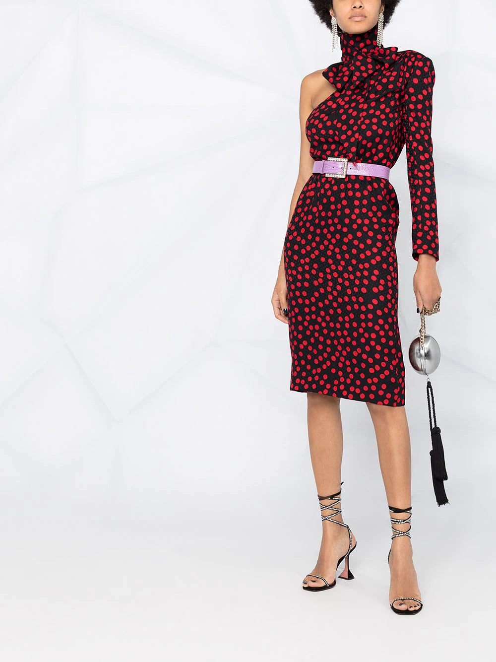 Robe Saint Laurent à pois T.40