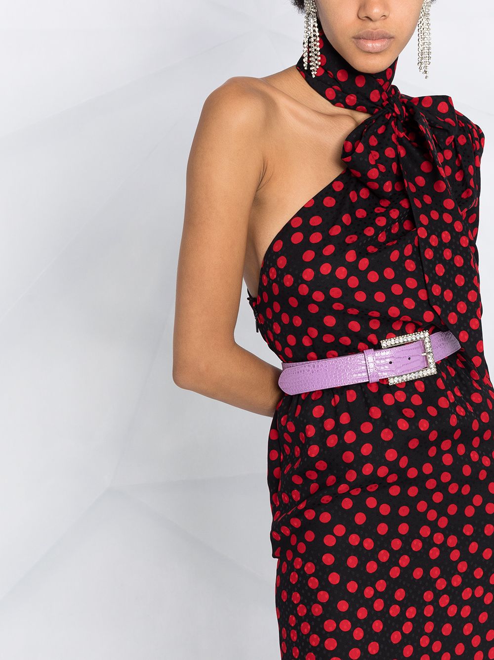 Robe Saint Laurent à pois T.40