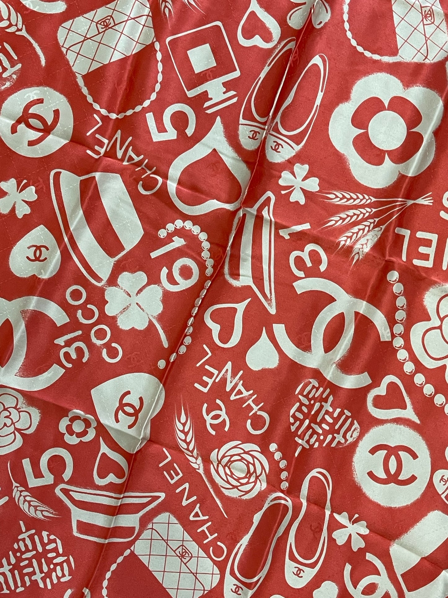 Foulard Chanel Rose