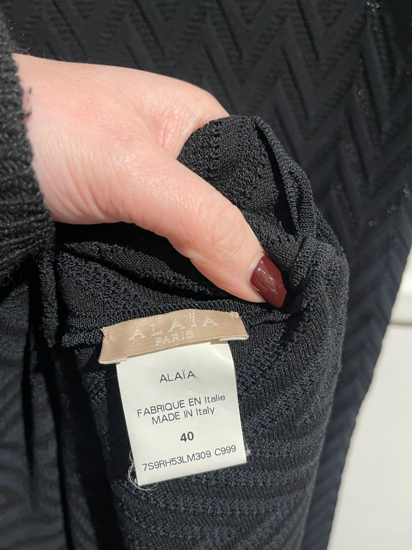 Robe longue Alaia T.40