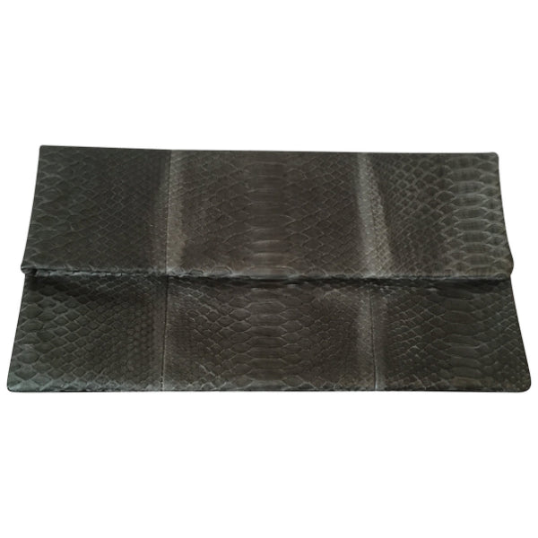 Pochette en python gris