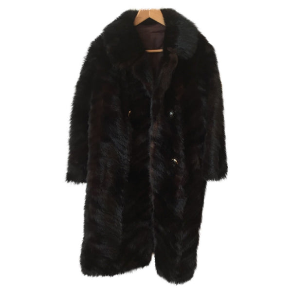 Manteau en vison noir T.42