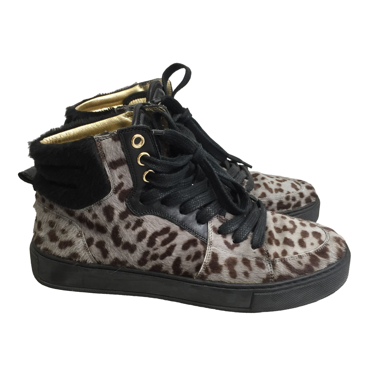 Baskets Yves Saint Laurent Leopard T.35 IT