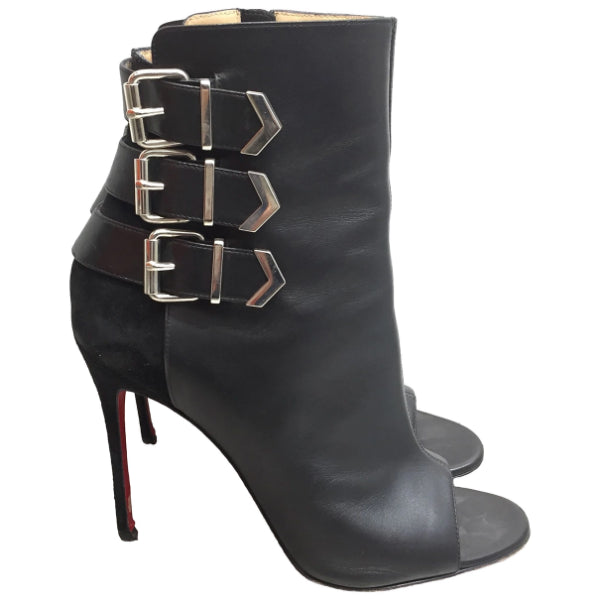 Boots Christian Louboutin noires T.38
