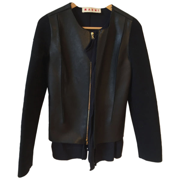 Veste Marni en cuir T.34