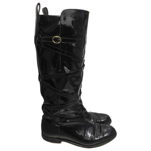 Bottes Yves Saint Laurent noires T.36