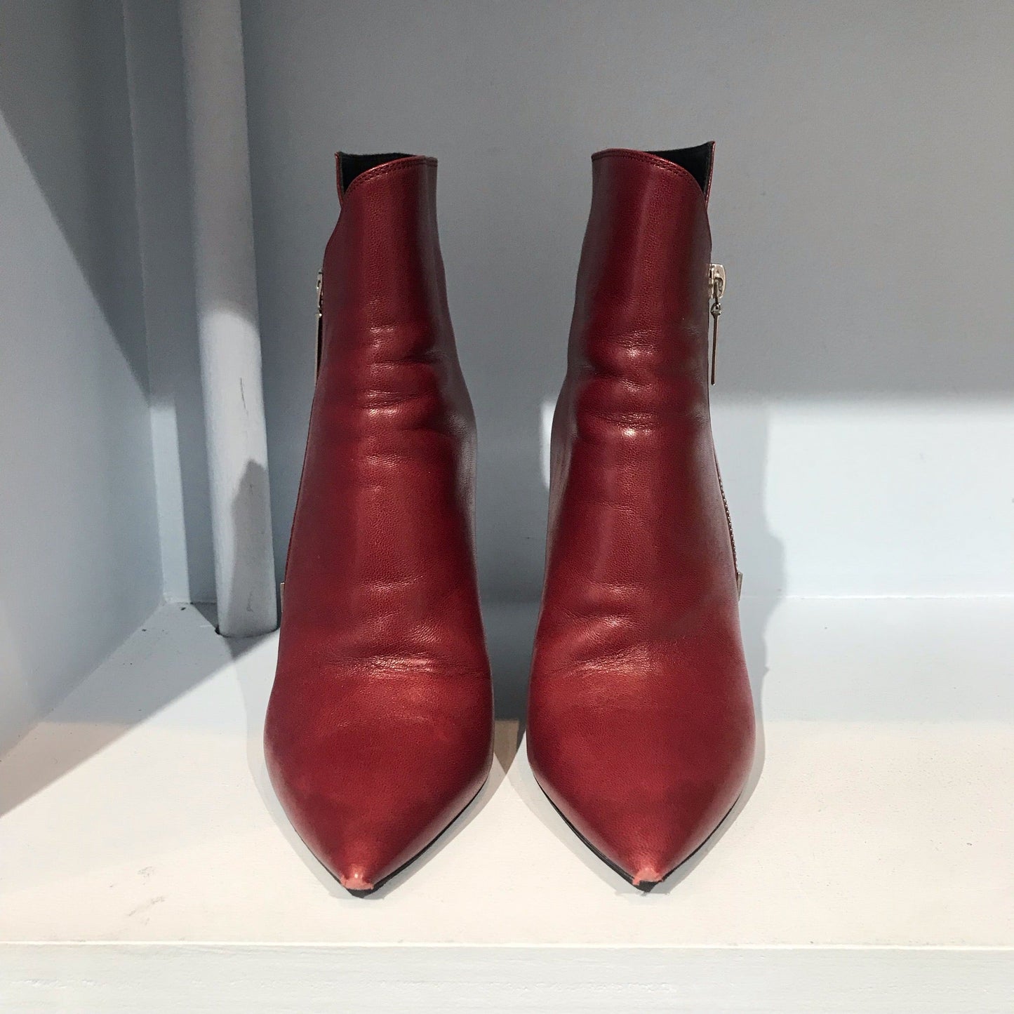 Boots Saint Laurent rouges T.36,5