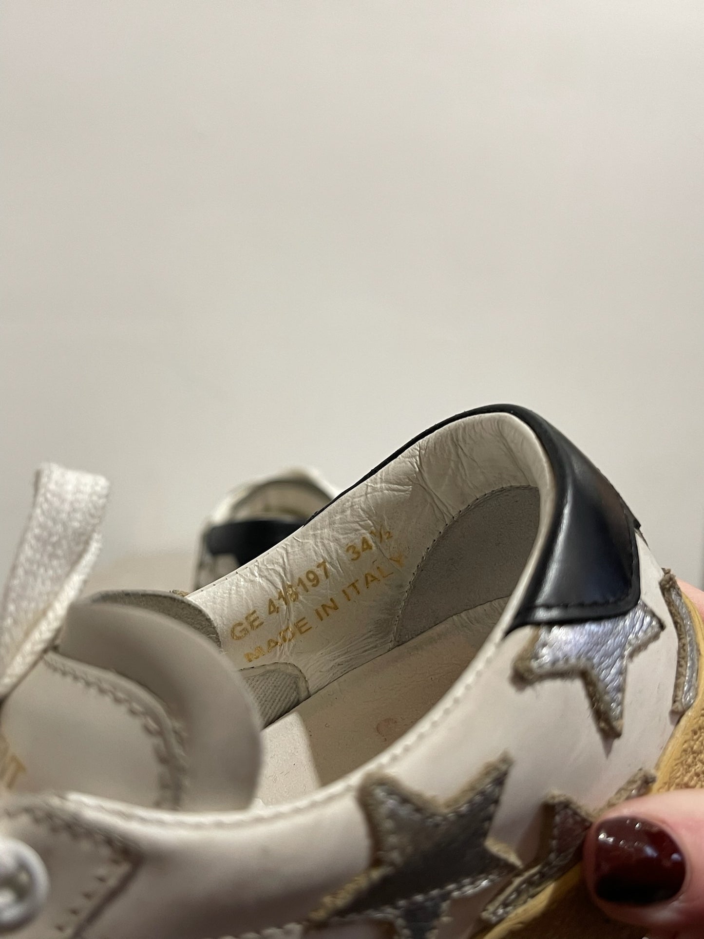 Baskets Saint Laurent étoiles T.34,5