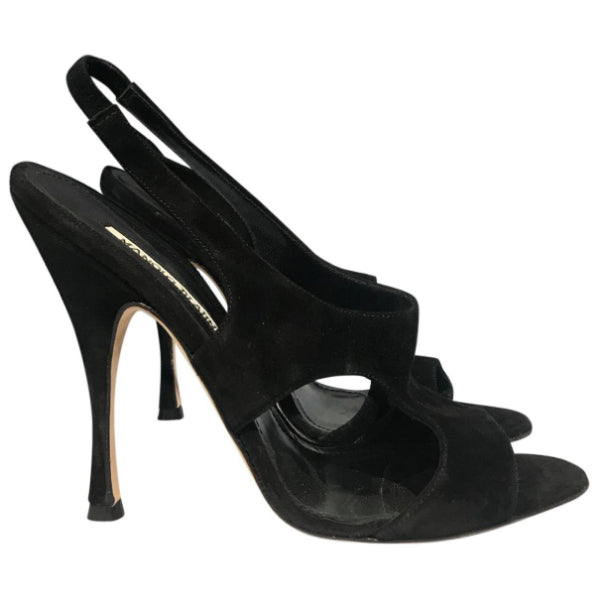 Sandales Manolo Blahnik noires T.37,5
