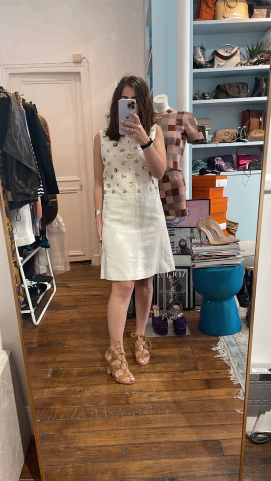 Robe Chloé beige T.38