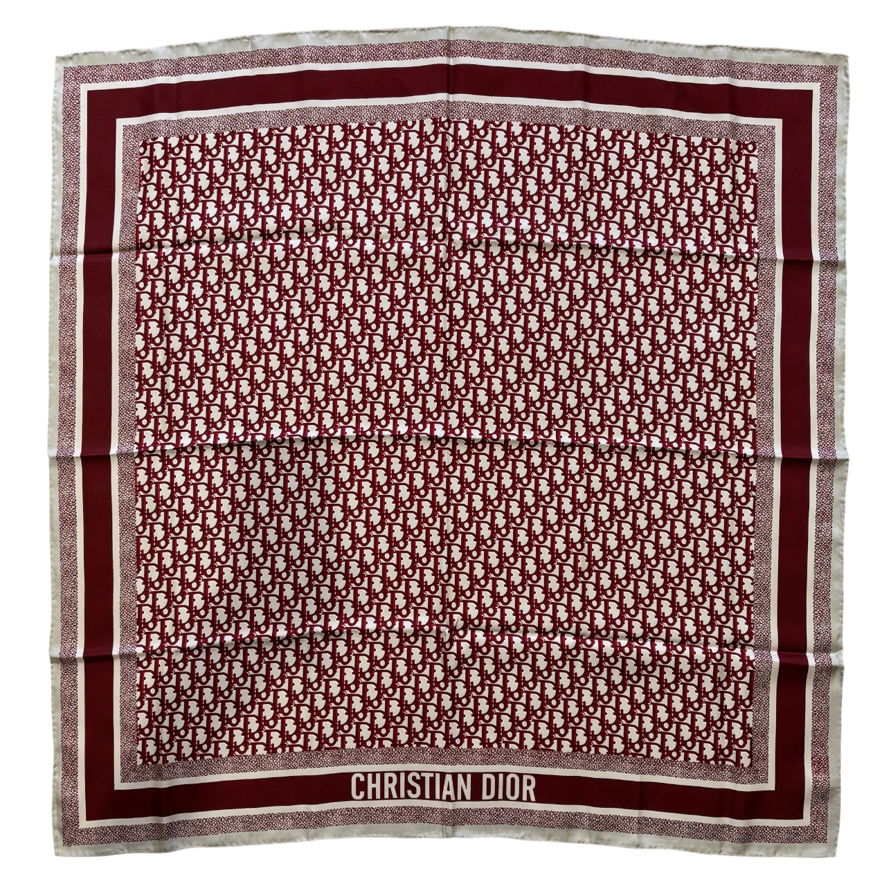 Carré Dior Oblique 90 Diortwin rouge/marine