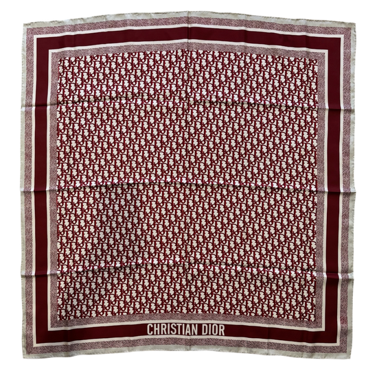 Carré Dior Oblique 90 Diortwin rouge/marine