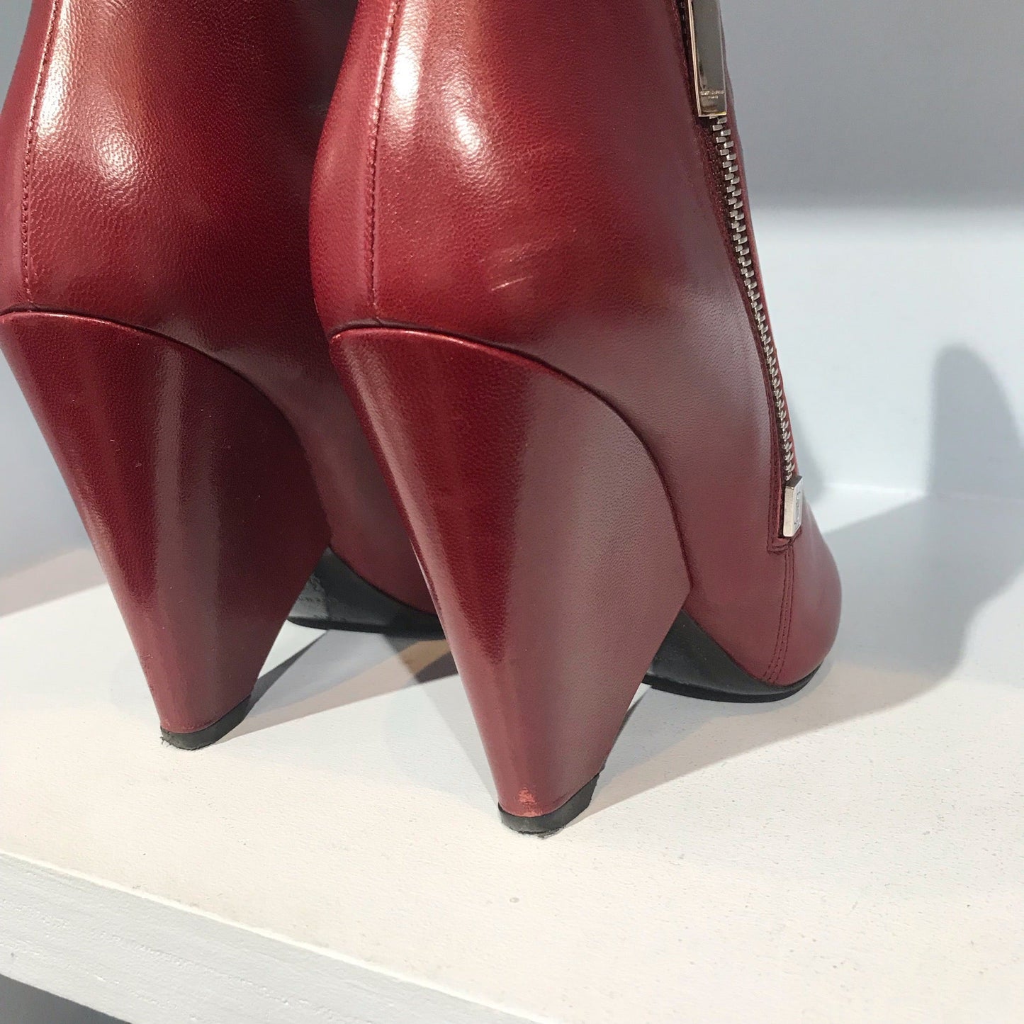 Boots Saint Laurent rouges T.36,5