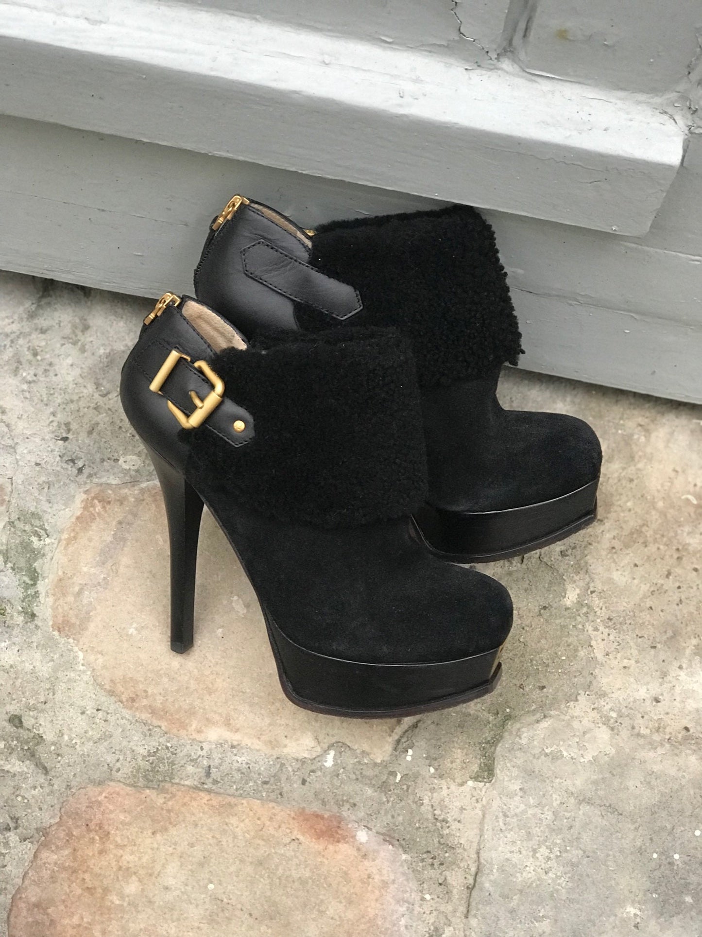 Boots Fendi noires T.39,5
