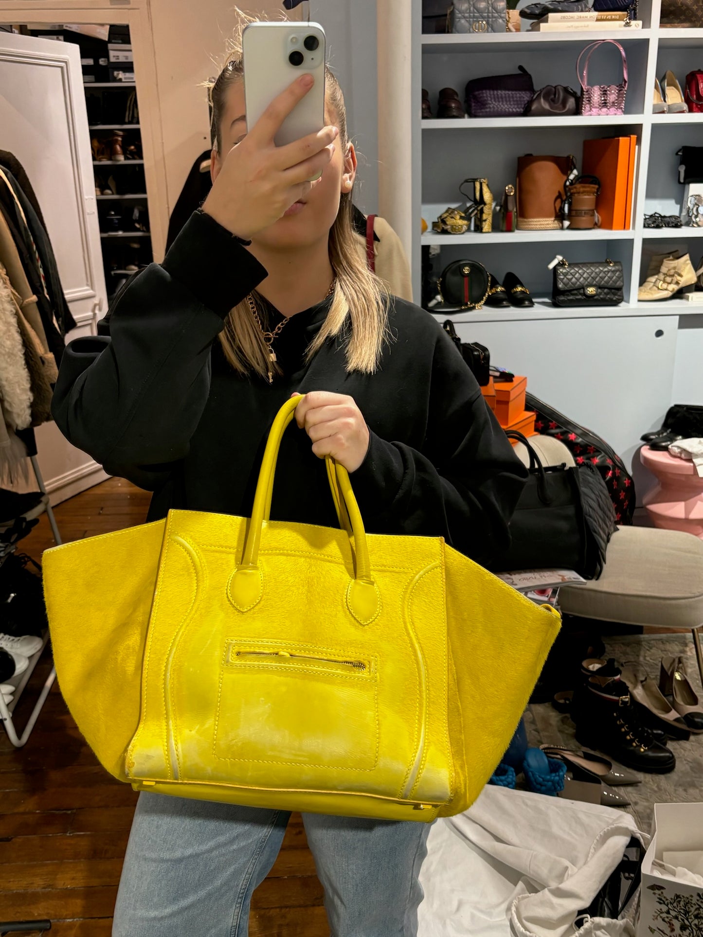 Sac Céline Phantom Jaune