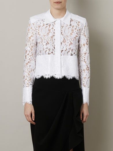 Chemise Balenciaga blanche T.38