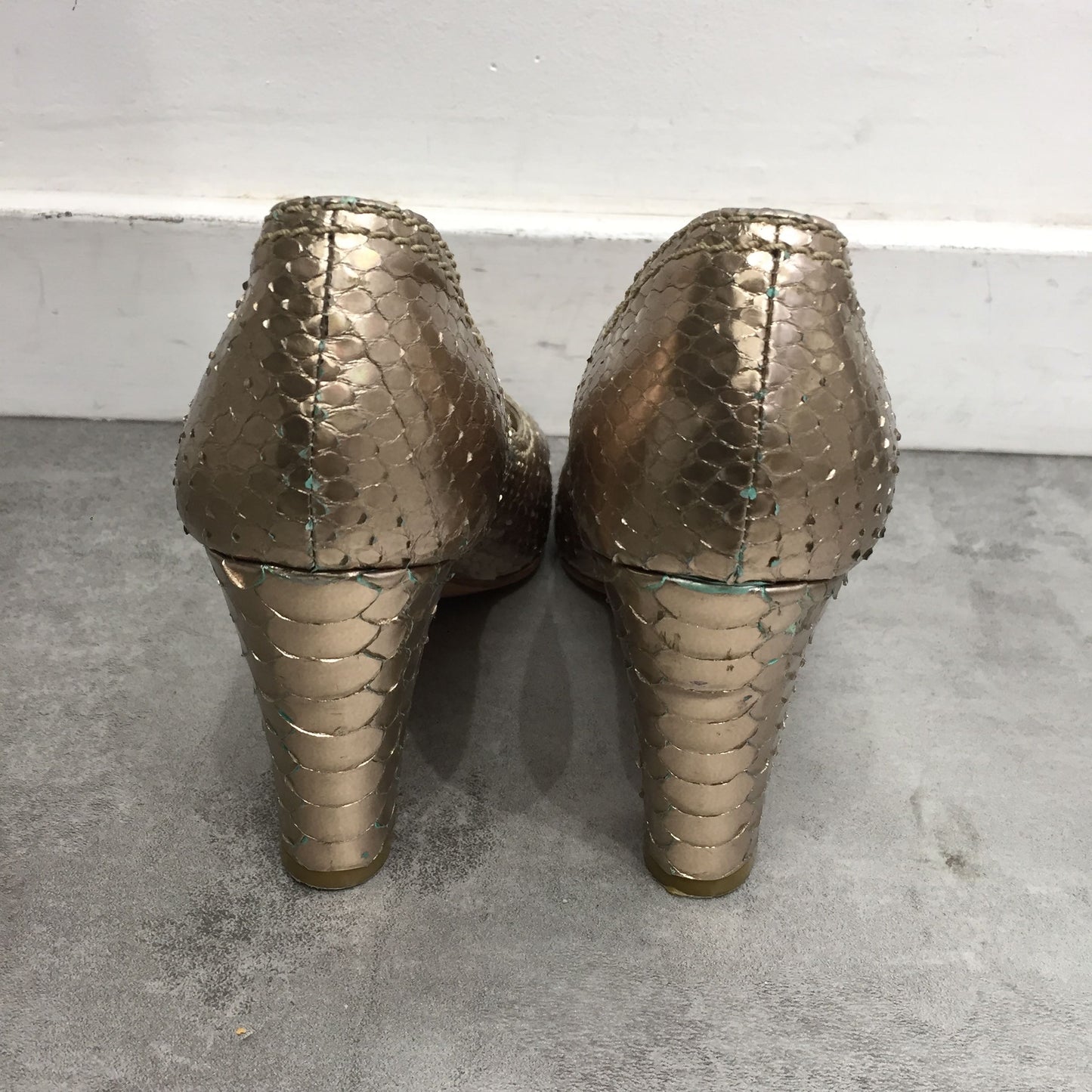 Escarpins Chloé dorés T.37