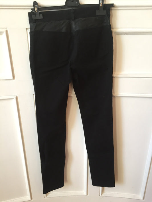 Jeans Alexander Wang noir et cuir T.26
