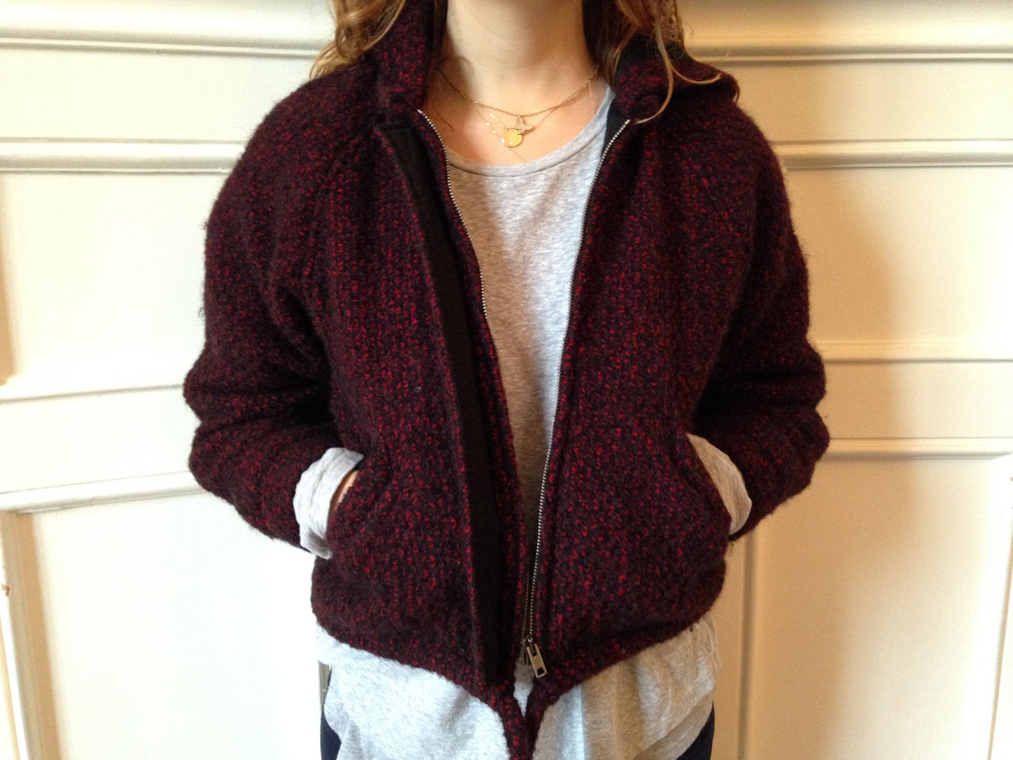 Veste Isabel Marant bordeaux
