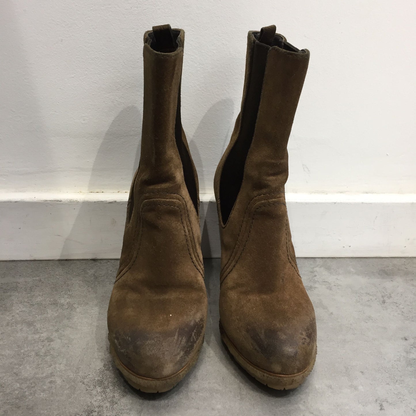 Bottines Prada beige T.36,5