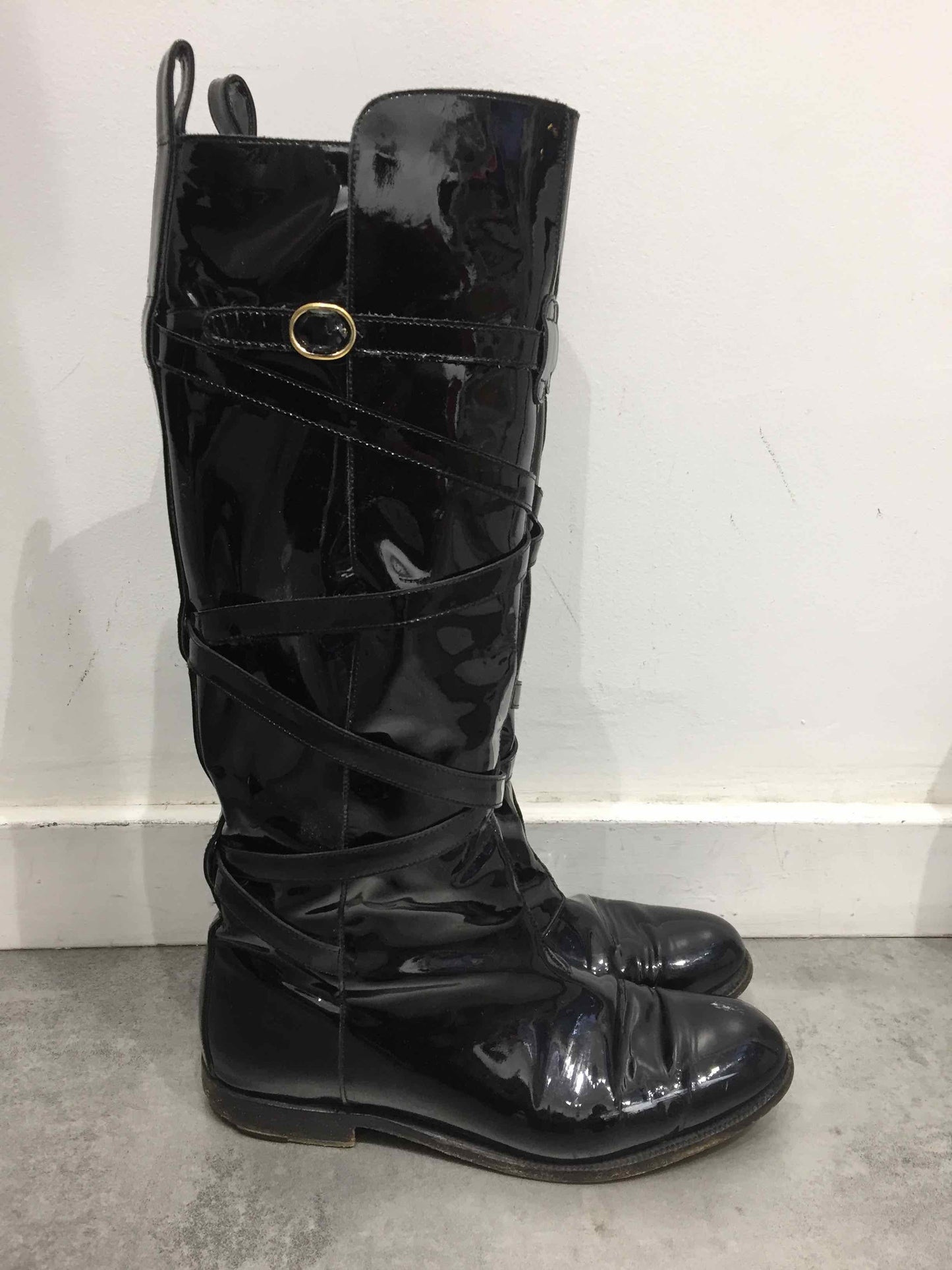 Bottes Yves Saint Laurent noires T.36