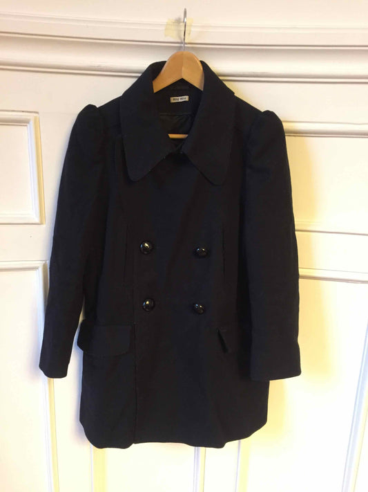 Manteau Miu Miu noir T.36