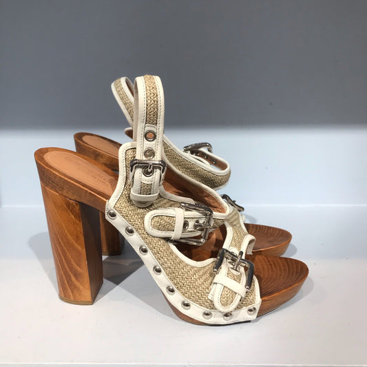 Sandales Dolce & Gabbana en raphia T.37