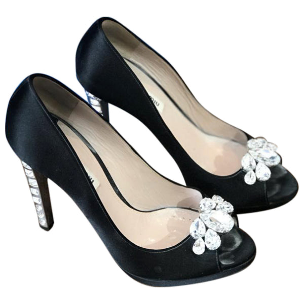 Escarpins Miu Miu noirs T.38,5