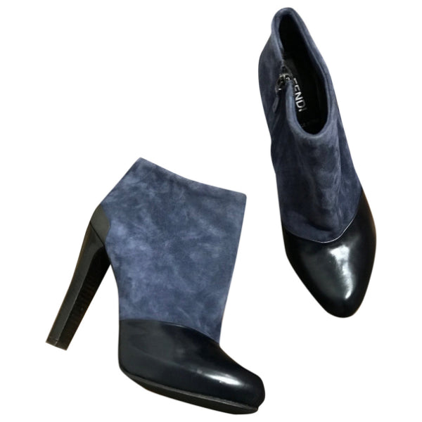 Boots Fendi bleues T.37