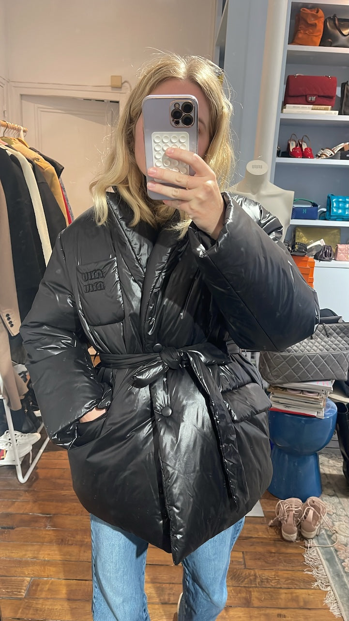 Doudoune Miu Miu noire T.38