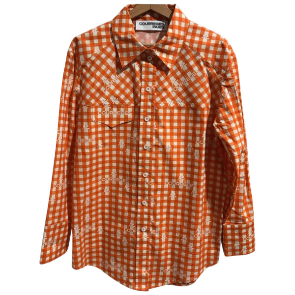 Chemise Courrèges orange T.38 Neuve