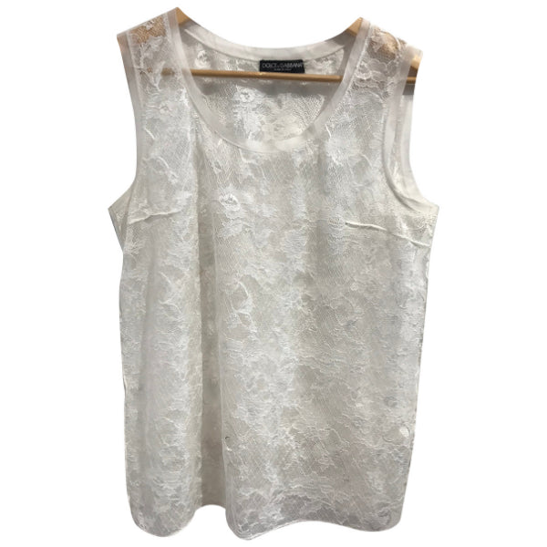 Top Dolce & Gabbana blanc T.40