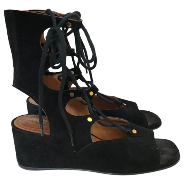 Sandales Chloé noires T.36,5