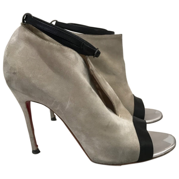 Boots Christian Louboutin grises T.37,5