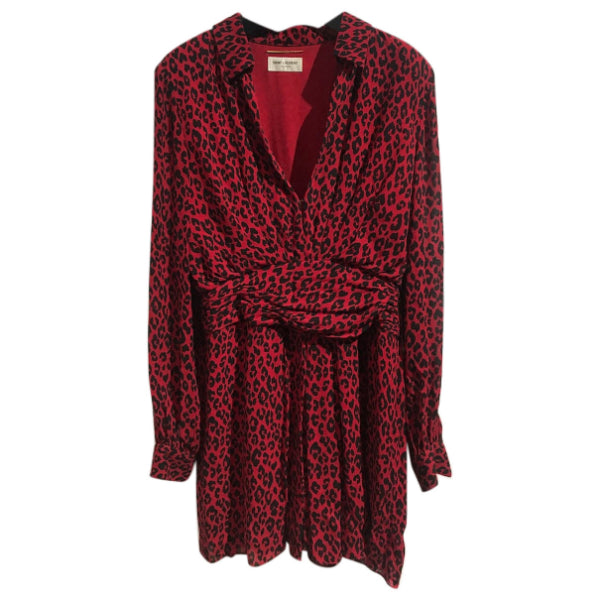 Robe Saint Laurent leopard T.42