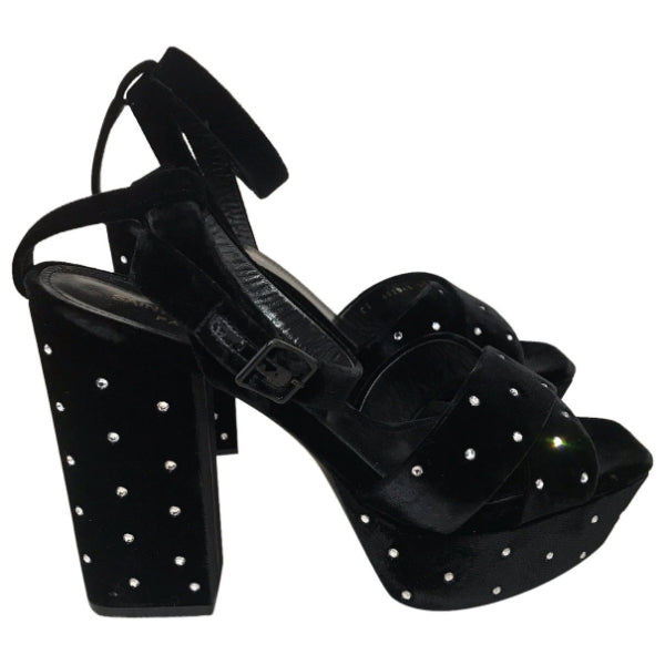 Sandales Saint Laurent noires T.40