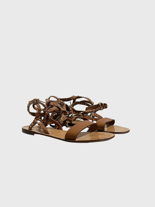 Sandales Valentino camel T.38.5