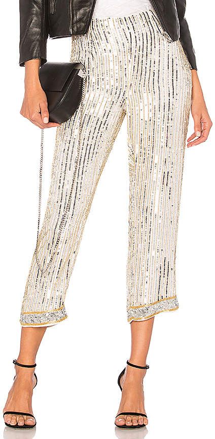 Pantalon Ganni à sequins T.38