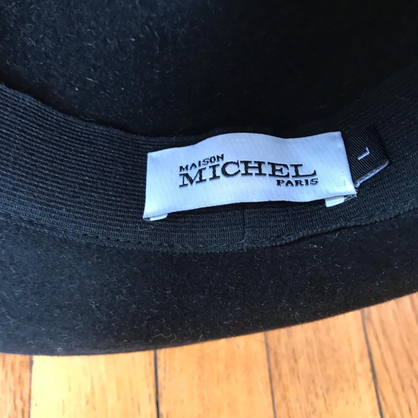 Chapeau Maison Michel Noir T.L