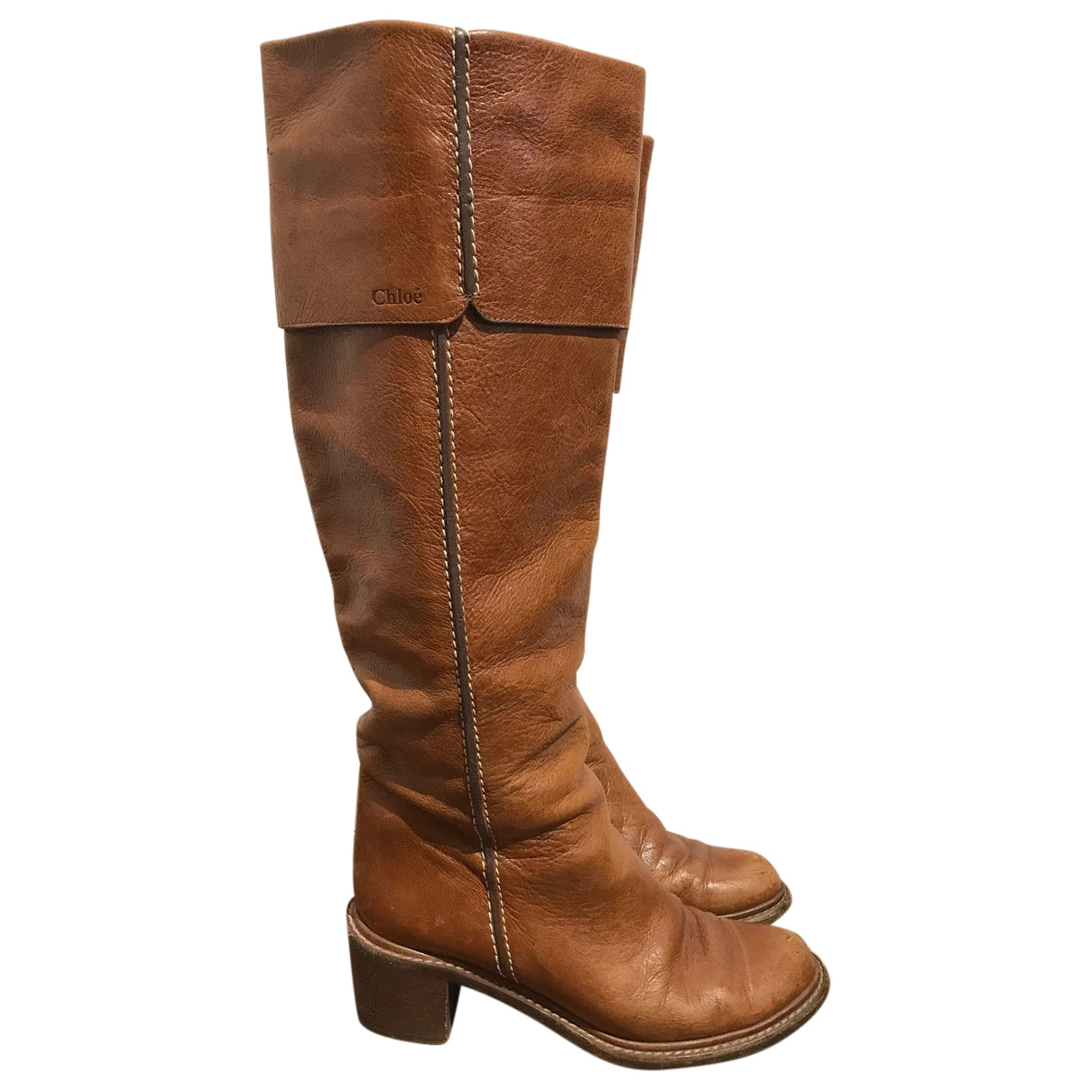 Bottes Chloé camel T.36