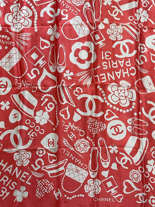 Foulard Chanel Rose