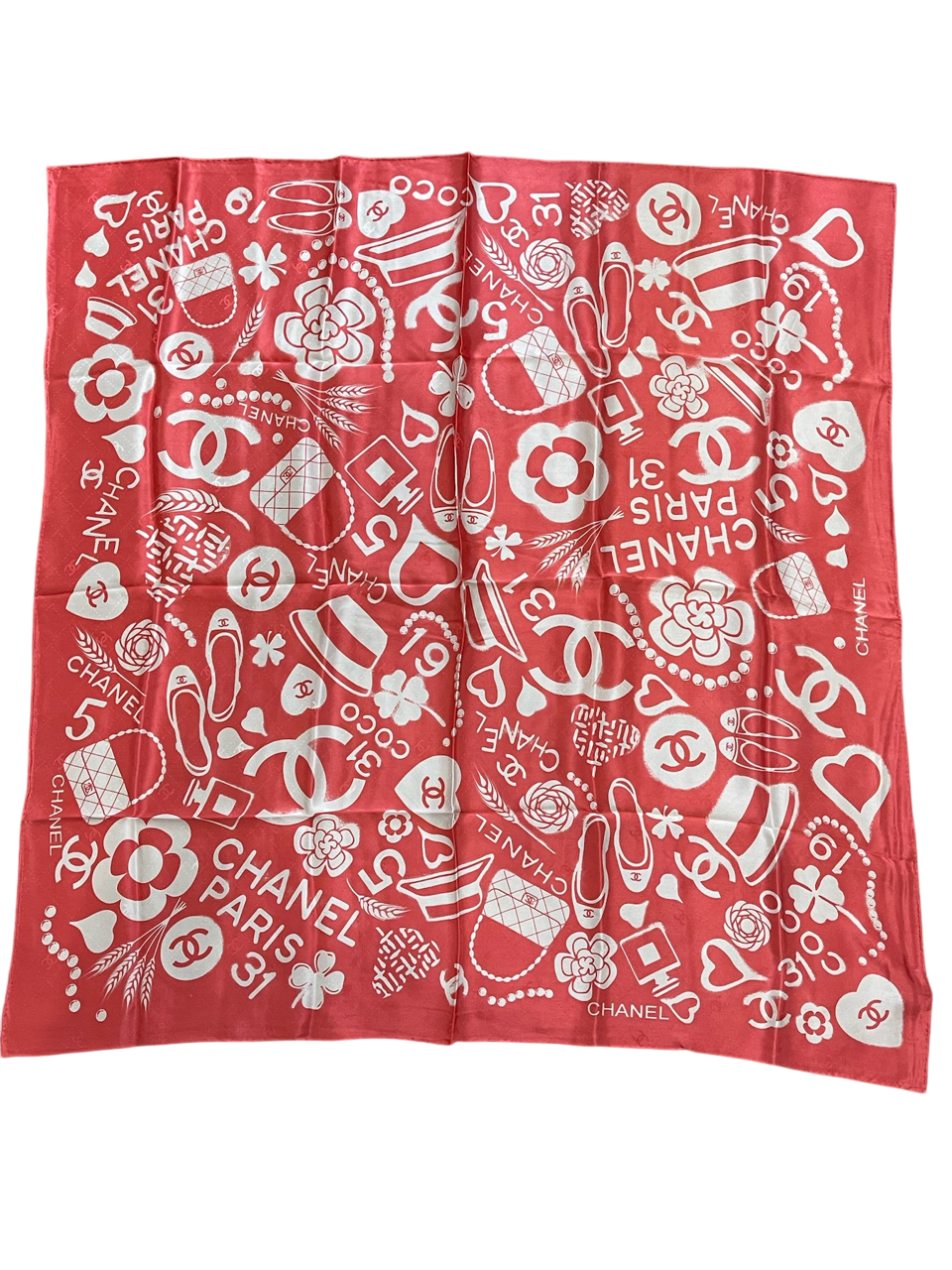 Foulard Chanel Rose