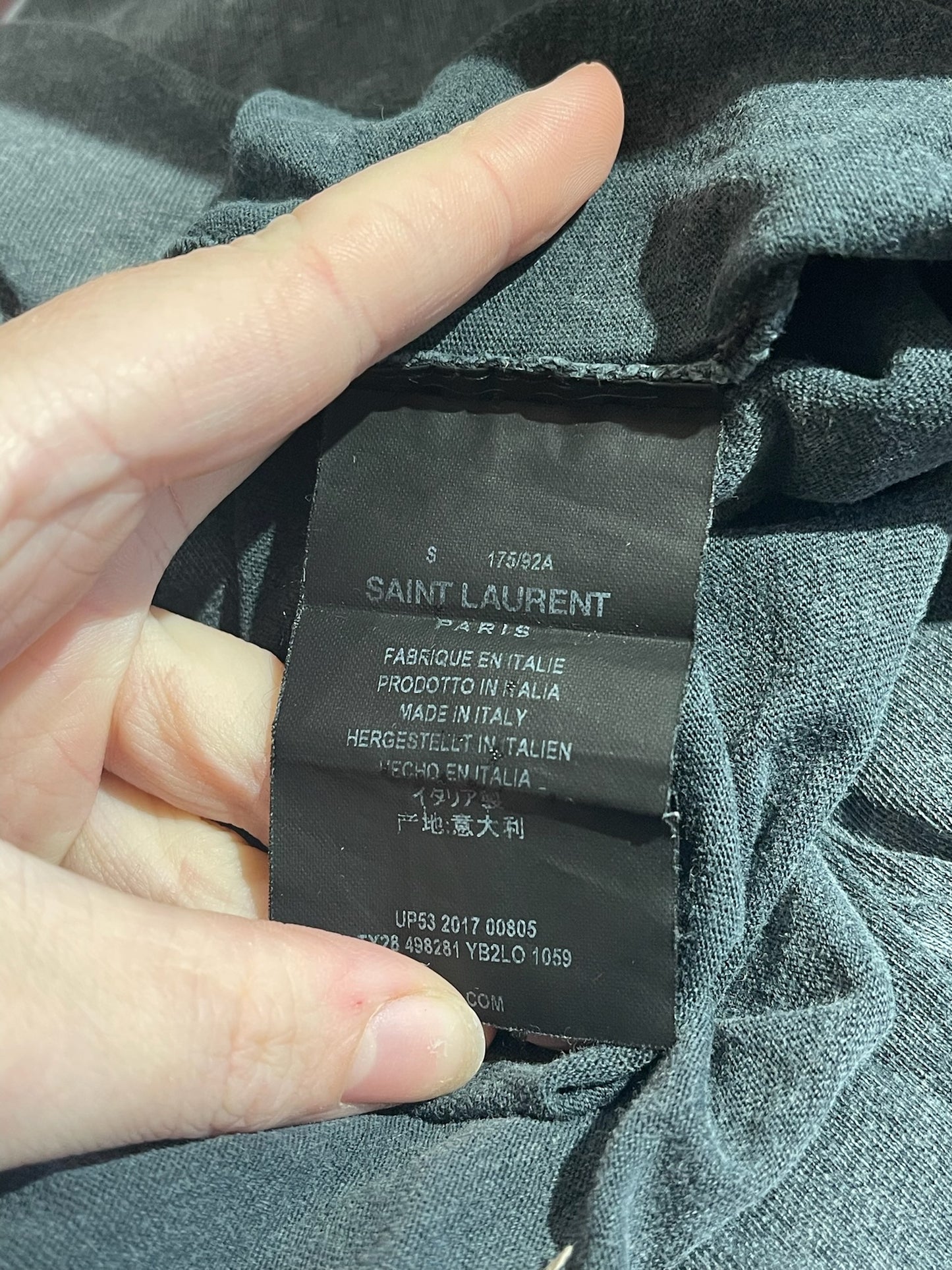 T-shirt Saint Laurent gris T.S