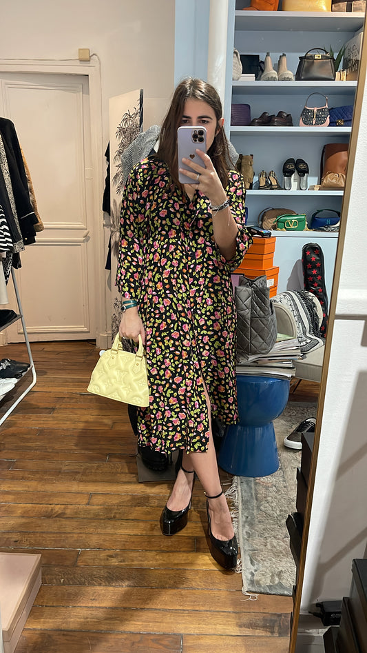 Robe Balenciaga fleurs T.32